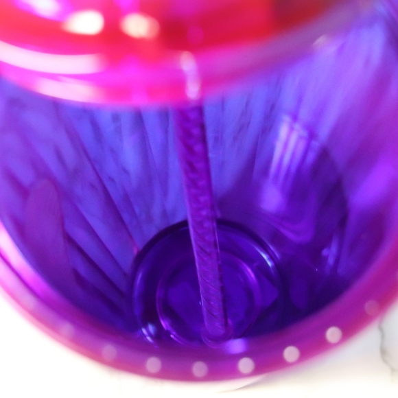 Starbucks set of 3 Iridescent Kelidoscope Tumblers with straws - Picture 9 of 9
